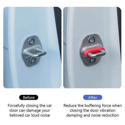 1/4pcs Car Door Shock Absorber Universal Car Door Buckle Soundproof Deadener Damper Cushion Anti-Vibration Buffer Pad 2026 New