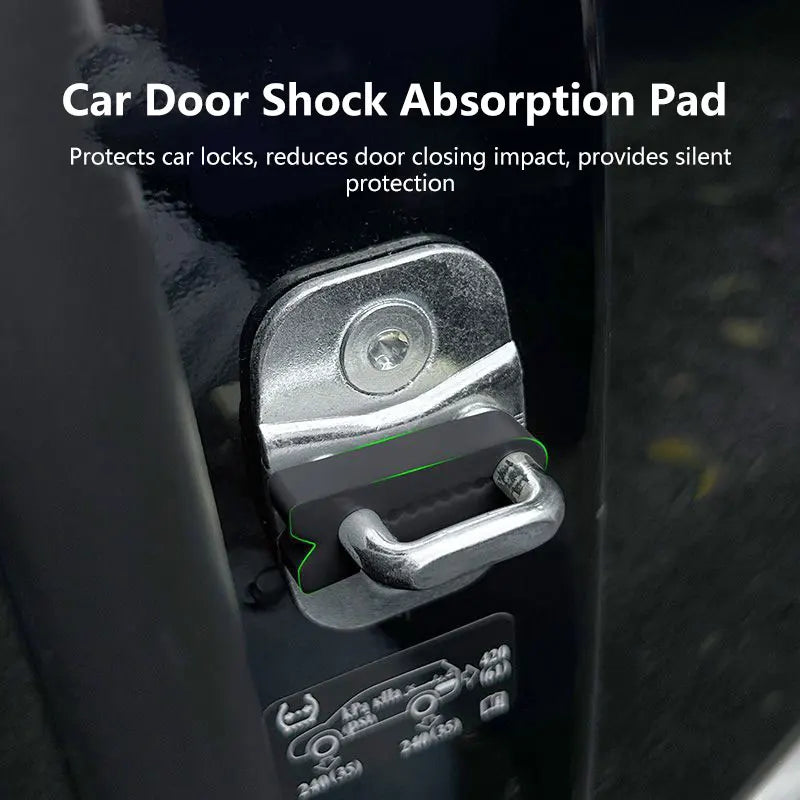 1/4pcs Car Door Shock Absorber Universal Car Door Buckle Soundproof Deadener Damper Cushion Anti-Vibration Buffer Pad 2026 New