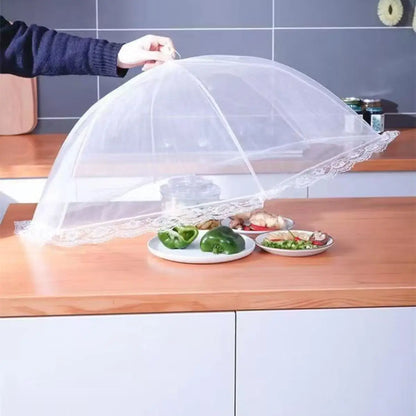 Food Cover Mesh Folding Washable Flies Tables Cover Insect Proof Protective Dish Covers Home Kitchen Storage Accessaries
