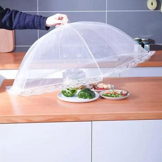 Food Cover Mesh Folding Washable Flies Tables Cover Insect Proof Protective Dish Covers Home Kitchen Storage Accessaries