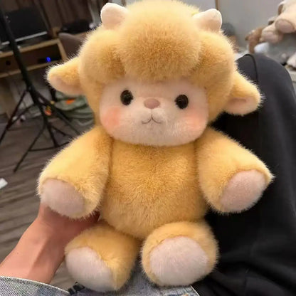 Adorable Highland Cattle Plush Toy 45cm - Huggable Running Cow Stuffed Animal Made with Premium Soft Fabric, Soothing Companion