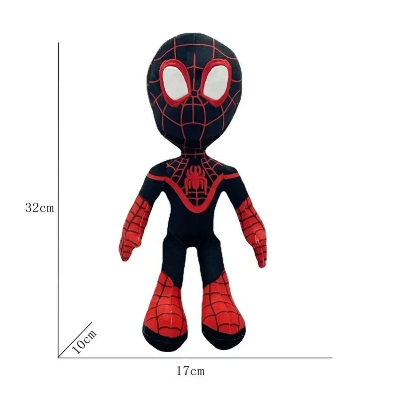 25~30CM Anime Spiderman Plush Toys Into the Spider-Verse Gwen Peter Parker Noir Dolls Soft Stuffed Toy For Kids Gift