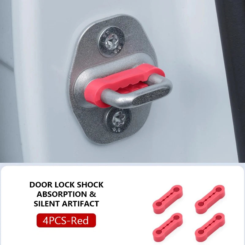 1/4pcs Car Door Shock Absorber Universal Car Door Buckle Soundproof Deadener Damper Cushion Anti-Vibration Buffer Pad 2026 New