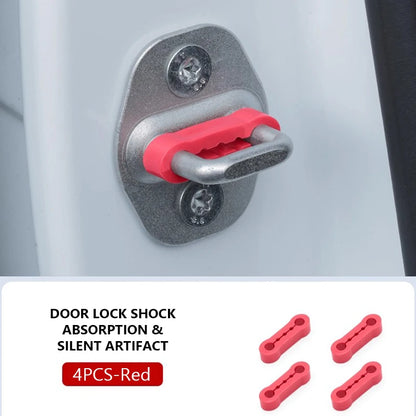 1/4pcs Car Door Shock Absorber Universal Car Door Buckle Soundproof Deadener Damper Cushion Anti-Vibration Buffer Pad 2026 New