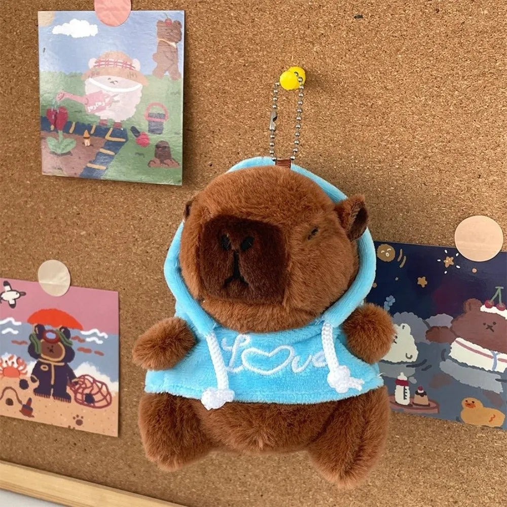 Cute Capybara Plush Toy Hoodie with Wings Simulation Doll Small Size Stuffed Animals Anime Fluffty Toy Birthday Party