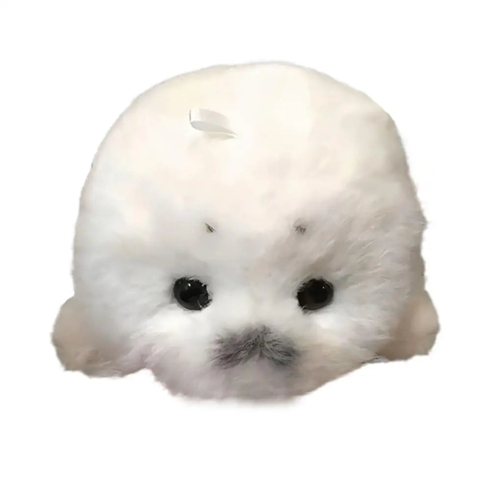 Soft Grey Seal Plush Keychain White Seal Plushies Animal Pendant Fashion Stuffed Doll Keyring Car Key Accessories Car Ornaments
