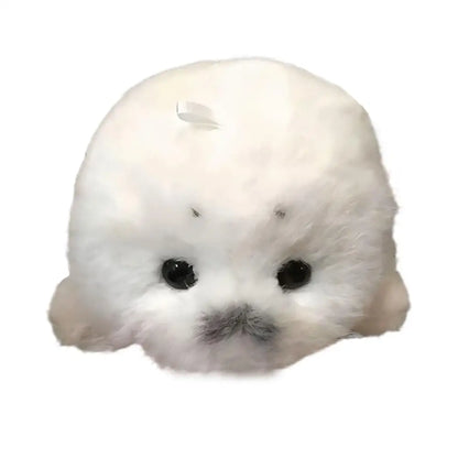 Soft Grey Seal Plush Keychain White Seal Plushies Animal Pendant Fashion Stuffed Doll Keyring Car Key Accessories Car Ornaments