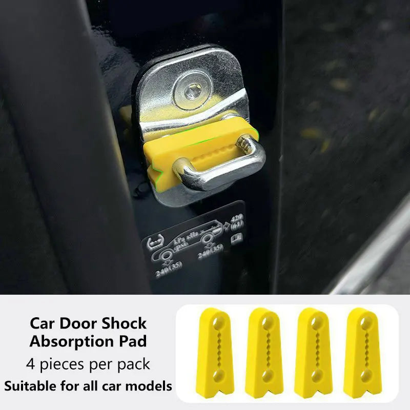1/4pcs Car Door Shock Absorber Universal Car Door Buckle Soundproof Deadener Damper Cushion Anti-Vibration Buffer Pad 2026 New