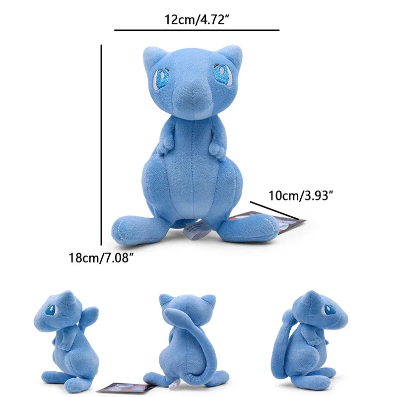 Pokemon Mew Plush Doll Kawaii Cartoon Go dex Mew Plush Toys Soft Stuffed Kawaii Anime Doll Pillow Birthday Gift For Kids