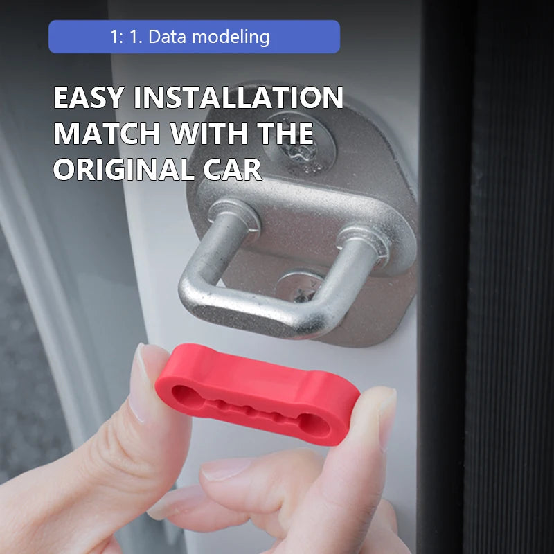 1/4pcs Car Door Shock Absorber Universal Car Door Buckle Soundproof Deadener Damper Cushion Anti-Vibration Buffer Pad 2026 New