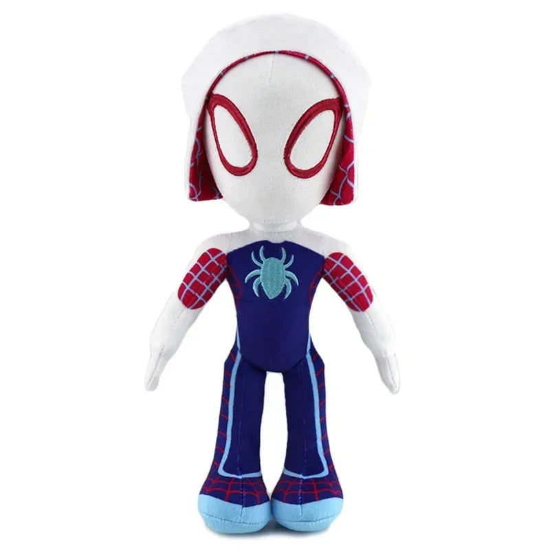 25~30CM Anime Spiderman Plush Toys Into the Spider-Verse Gwen Peter Parker Noir Dolls Soft Stuffed Toy For Kids Gift