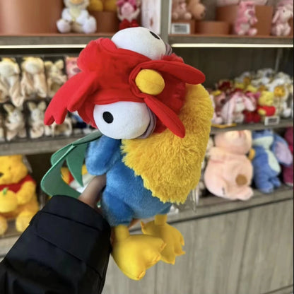 Kawaii Moana Pig Rooster Plush Toy Anime Pig Princess Chicken Stuffed Animals Accompany Sleep Toy Home Decor Birthday Gifts