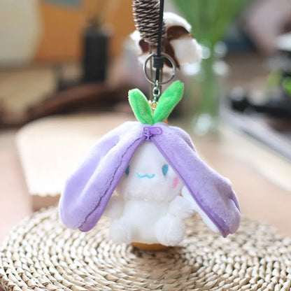 Kawaii Fruit Bunny Plush Toy Cute Carrot Strawberry Turn Into Rabbit Plush Toy Kids Birthday Christmas Gift peluches pequenos