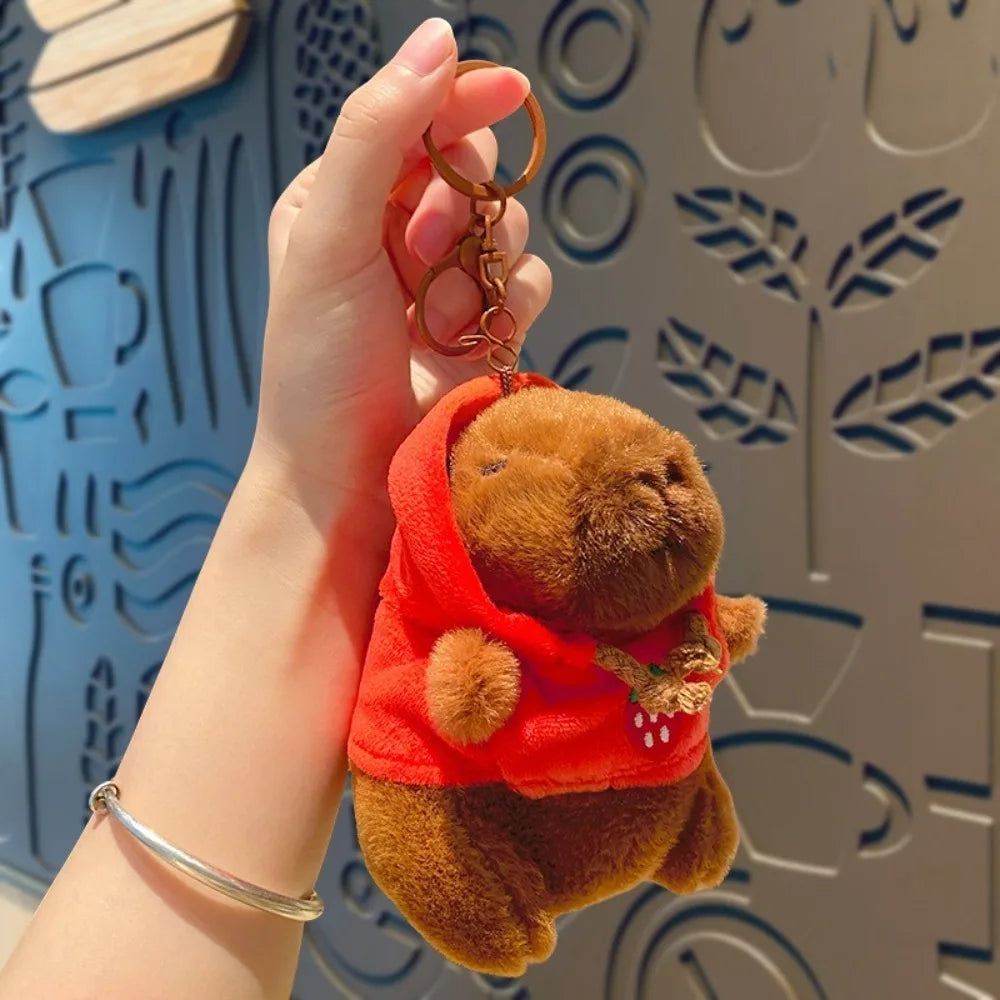 Cute Capybara Plush Toy Hoodie with Wings Simulation Doll Small Size Stuffed Animals Anime Fluffty Toy Birthday Party