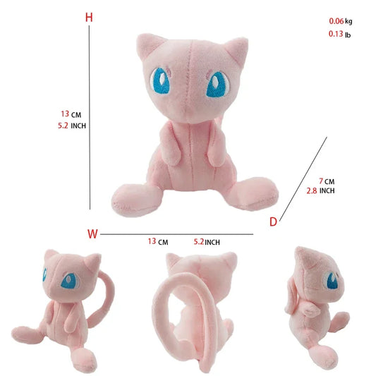 Pokemon Mew Plush Doll Kawaii Cartoon Go dex Mew Plush Toys Soft Stuffed Kawaii Anime Doll Pillow Birthday Gift For Kids