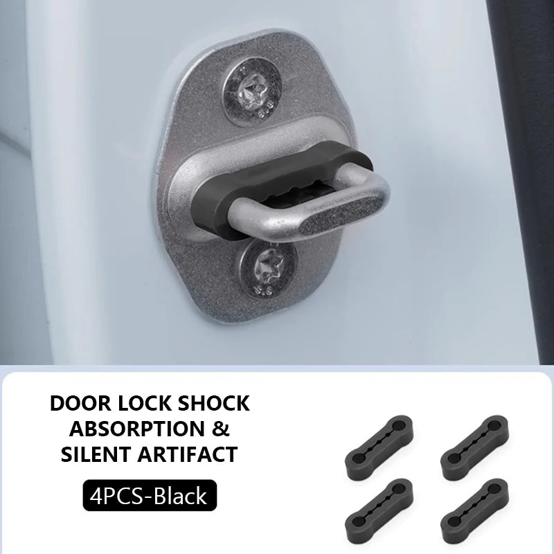 1/4pcs Car Door Shock Absorber Universal Car Door Buckle Soundproof Deadener Damper Cushion Anti-Vibration Buffer Pad 2026 New