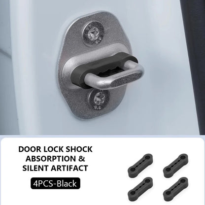 1/4pcs Car Door Shock Absorber Universal Car Door Buckle Soundproof Deadener Damper Cushion Anti-Vibration Buffer Pad 2026 New