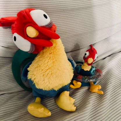 Kawaii Moana Pig Rooster Plush Toy Anime Pig Princess Chicken Stuffed Animals Accompany Sleep Toy Home Decor Birthday Gifts