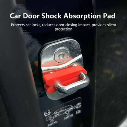 1/4pcs Car Door Shock Absorber Universal Car Door Buckle Soundproof Deadener Damper Cushion Anti-Vibration Buffer Pad 2026 New